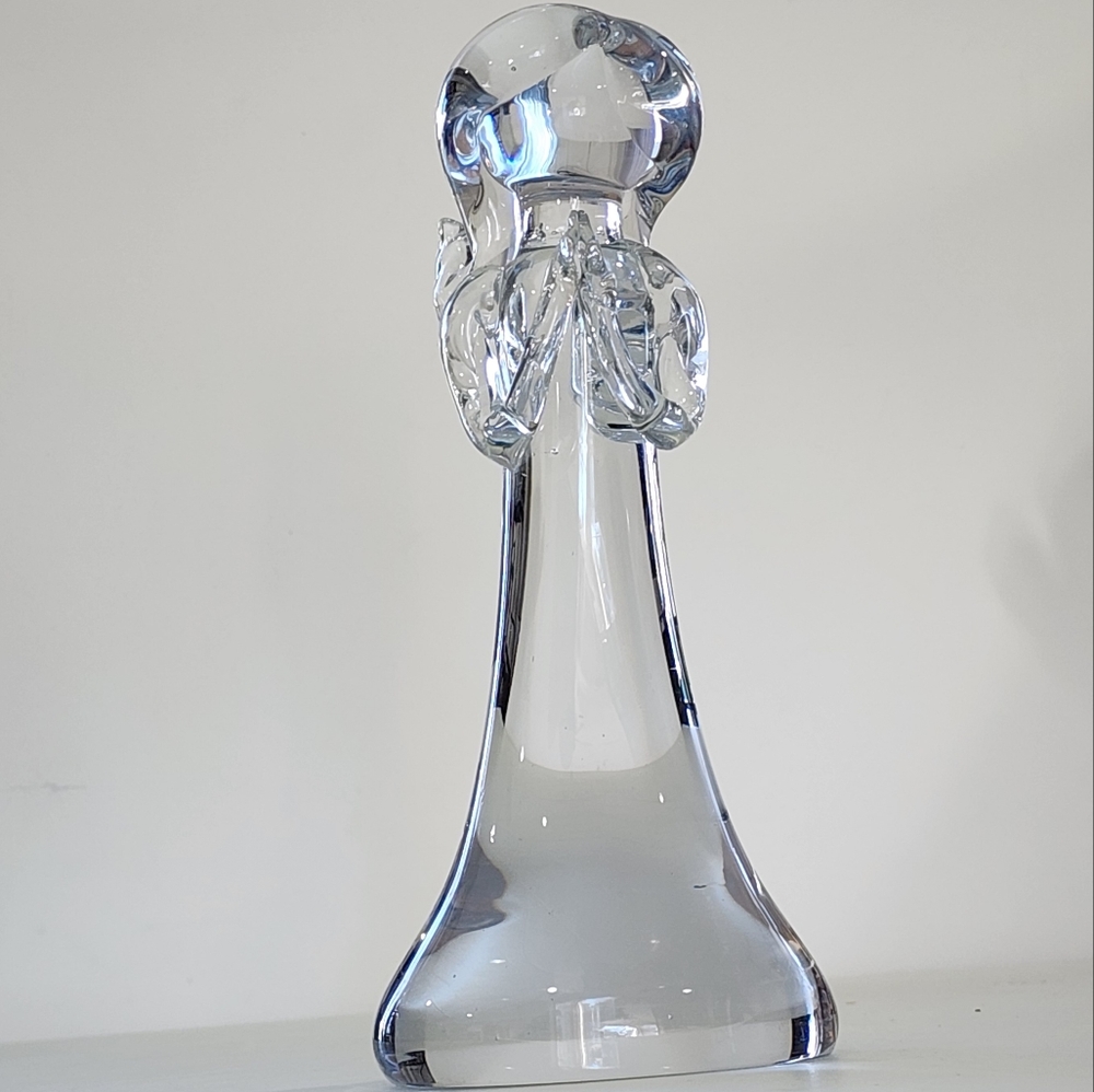 Vintage Art Glass Angel Figure Handcrafted Signed Lyn78 Holiday Decor - Picture 3 of 16